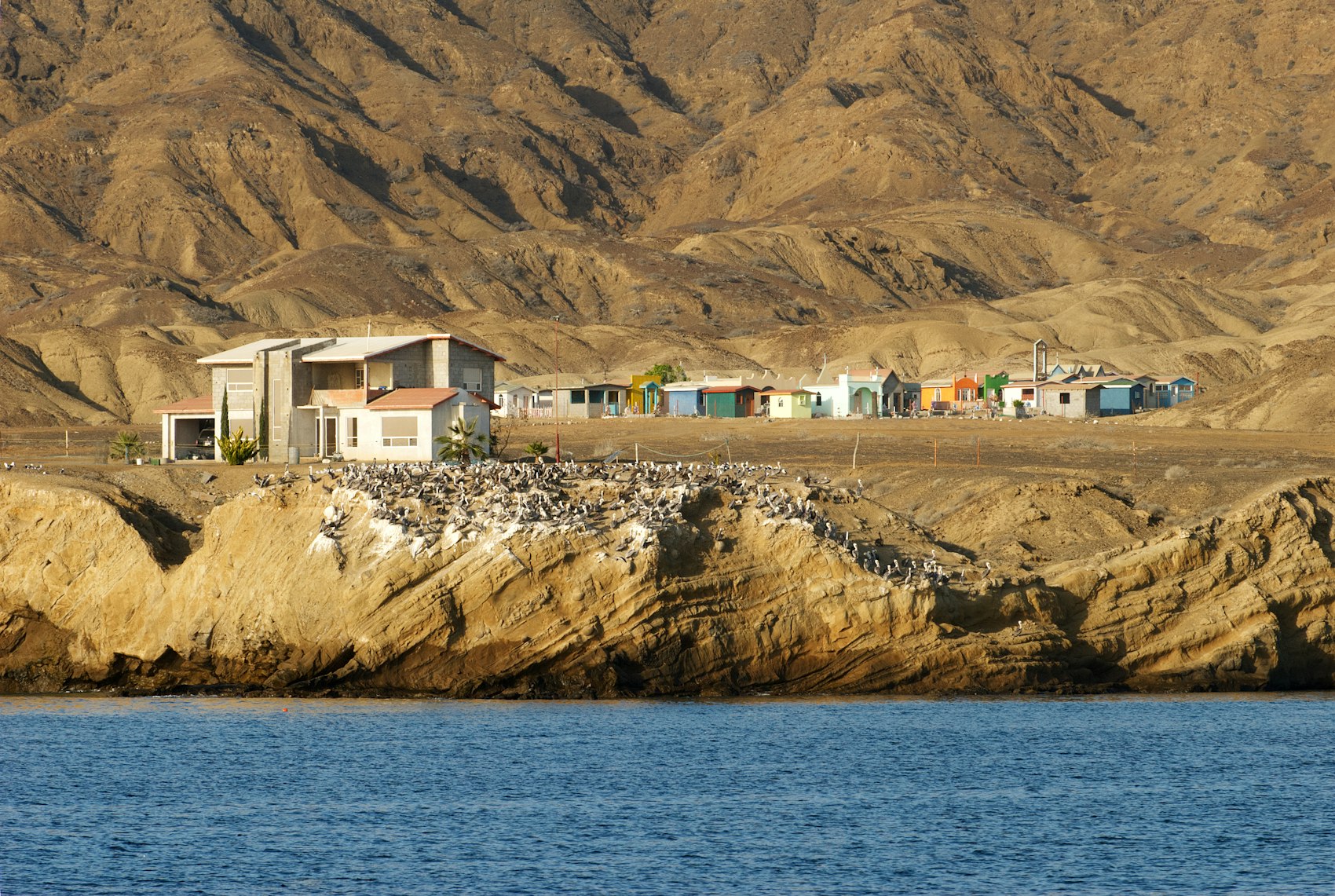 The desert meeting the sea on the Baja coast