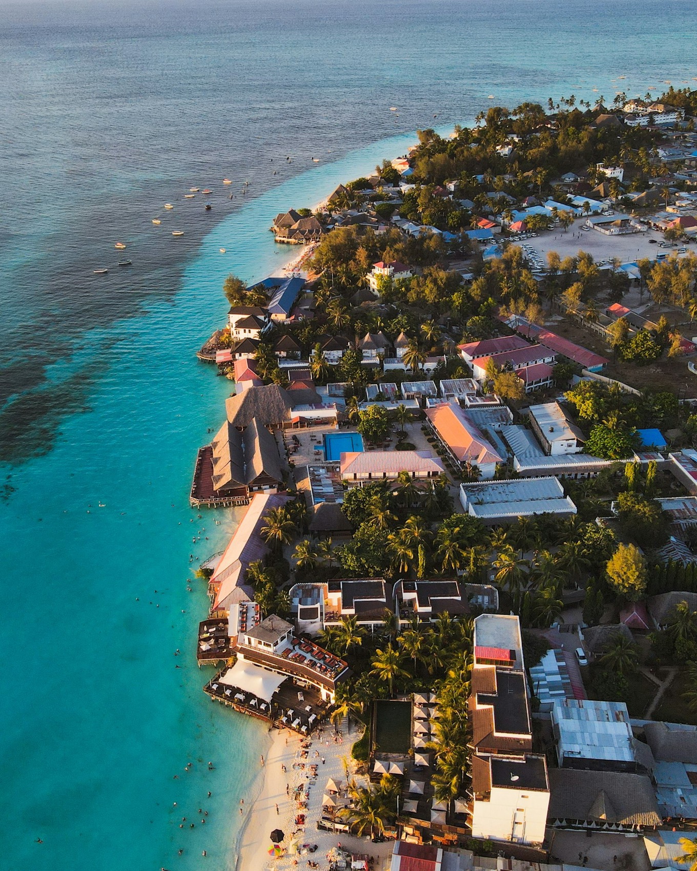 Turquoise sea off Zanzibar